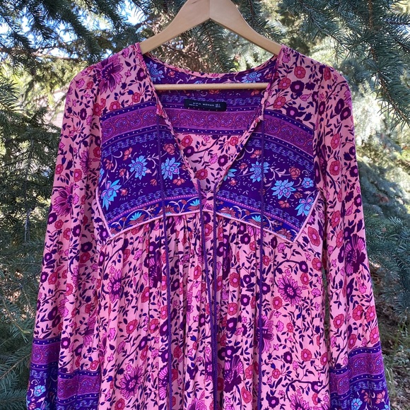 Spell Imitation Folktown Boho Gown in Blossom - Picture 5 of 16